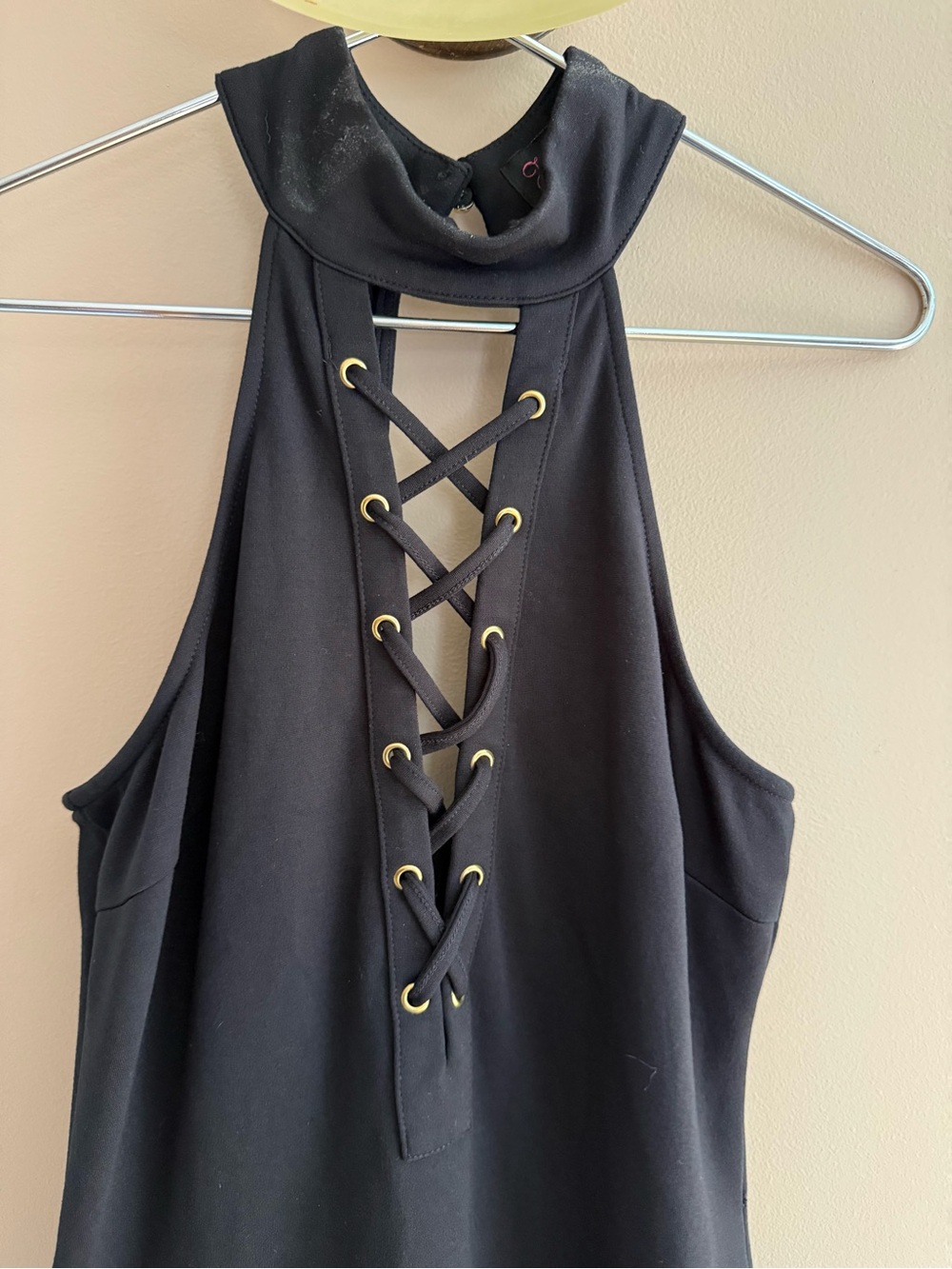 Premier Black Halter-Style Backless Bodycon Dress